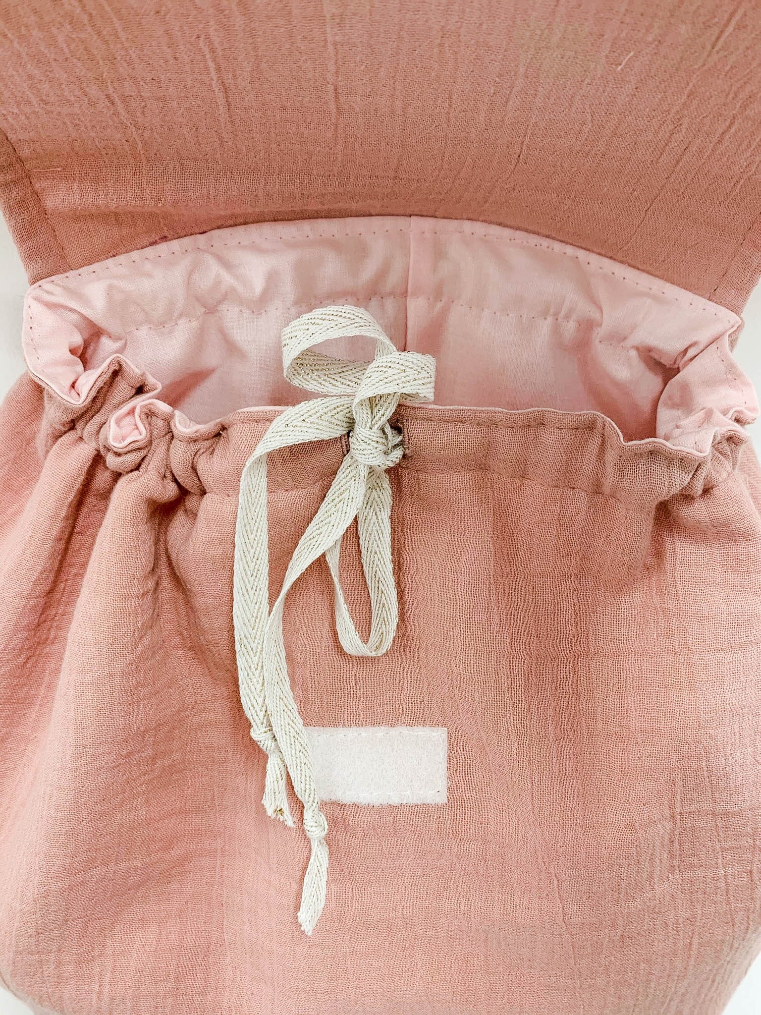 sac à dos personnalisable prénom fille tissu coton rose liberty little pony  - Un grand marché
