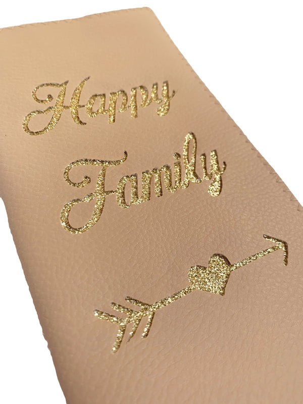 Protège livret de famille en simili cuir Happy Family blanc -  TROUSSES/Porte monnaie, chéquier 