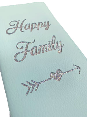 Protège livret de famille en simili cuir Happy Family blanc -  TROUSSES/Porte monnaie, chéquier 